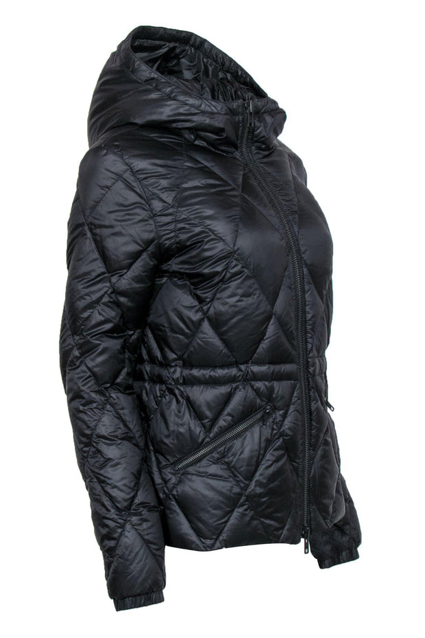 Current Boutique-The Kooples - Black Diamond Quilted Puffer Jacket Sz L