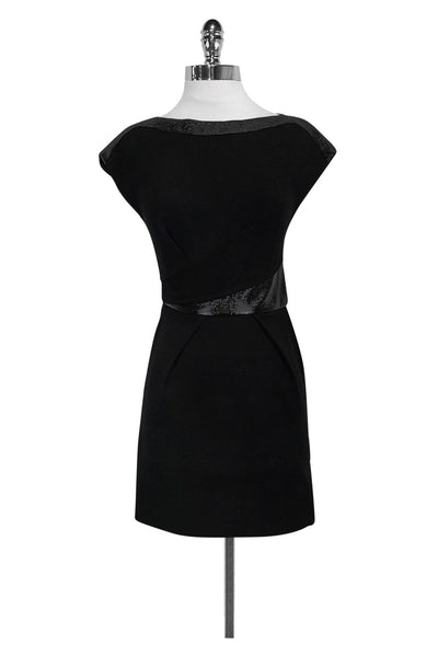 Current Boutique-The Kooples - Black Dress w/ Trim Sz 0