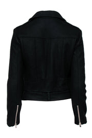 Current Boutique-The Kooples - Black Zip-Up Moto Jacket Sz M
