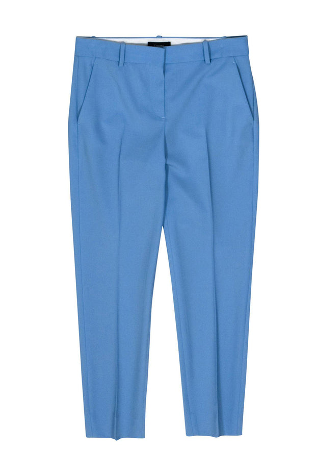 Current Boutique-Theory - Baby Blue Tapered Leg Wool Trousers Sz 0