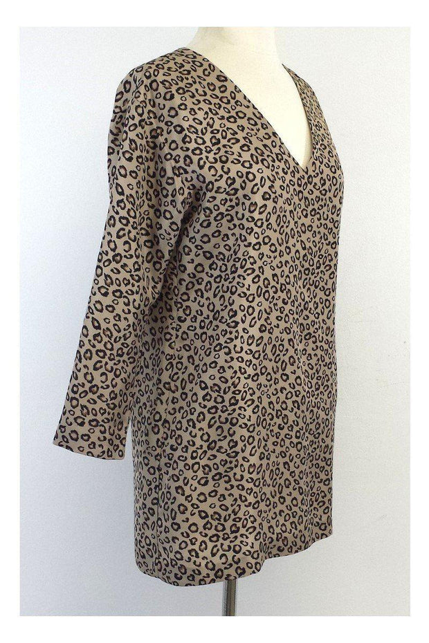 Current Boutique-Theory - Beige Leopard Print Tunic Sz M