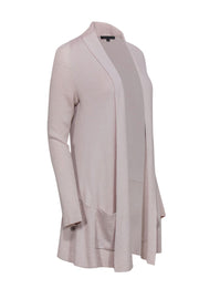 Current Boutique-Theory - Beige Open Front Long Cardigan Sz S