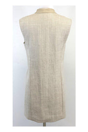 Current Boutique-Theory - Beige Wool Blend Sleeveless Dress Sz 6