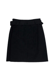 Current Boutique-Theory - Black Belted Cotton Skirt Sz 6