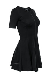 Current Boutique-Theory - Black Fit & Flare Dress w/ Front Zipper Sz 00