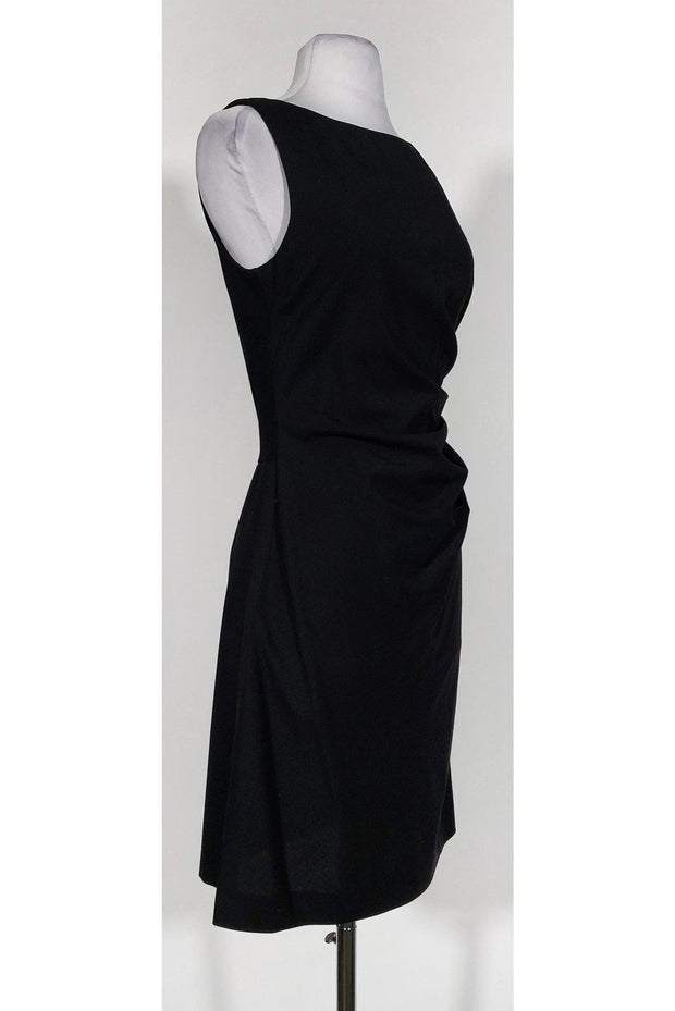 Current Boutique-Theory - Black Gathered Waist Dress Sz 6