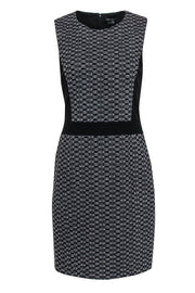 Current Boutique-Theory - Black & Gray Wool Blend Sheath Dress Sz 8