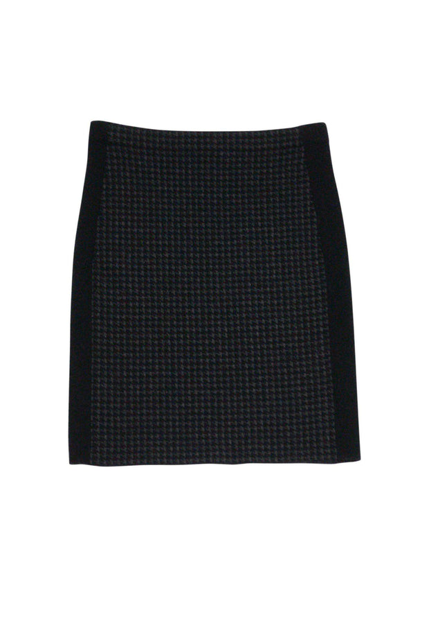 Current Boutique-Theory - Black & Grey Houndstooth Knit Skirt Sz M