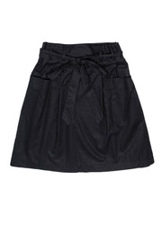 Current Boutique-Theory - Black Paper Bag Cotton Skirt Sz 4