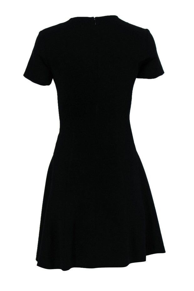 Current Boutique-Theory - Black Short Sleeve A-Line Dress Sz 0