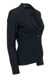 Current Boutique-Theory - Black Single Breasted Wool Blazer Sz 4