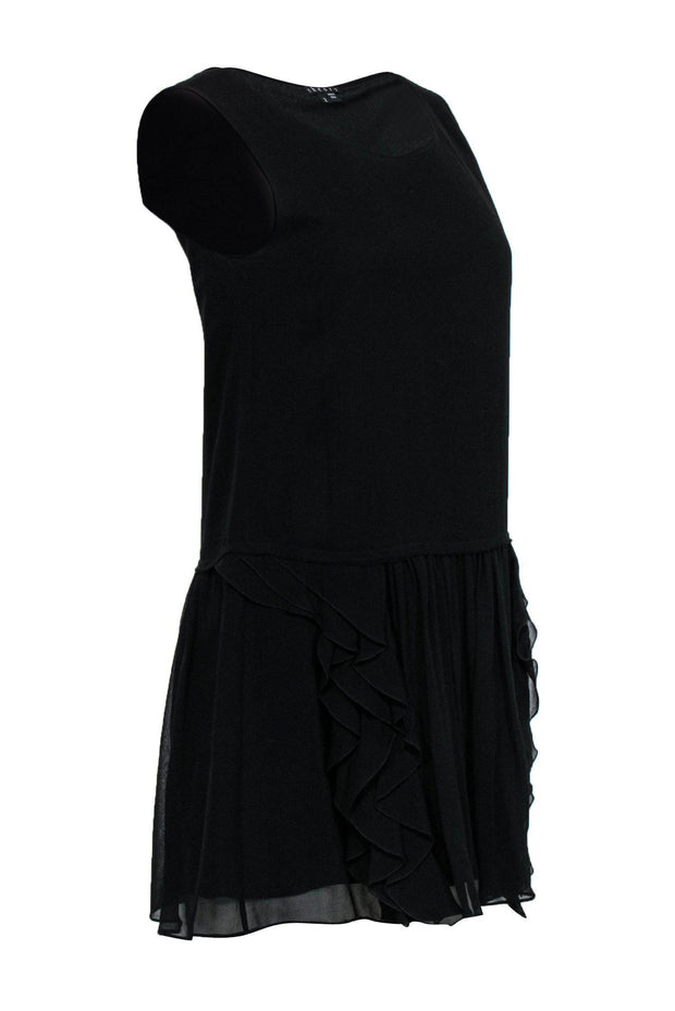 Theory black 2025 silk dress