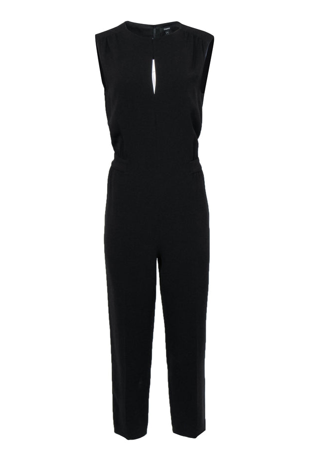 Current Boutique-Theory - Black Sleeveless Straight Leg Jumpsuit Sz 8