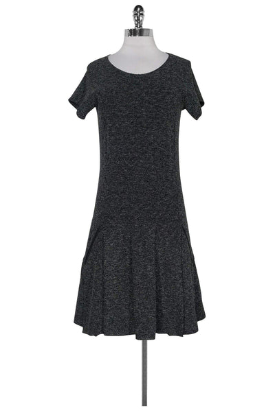Current Boutique-Theory - Black & White Drop Waist Dress Sz M