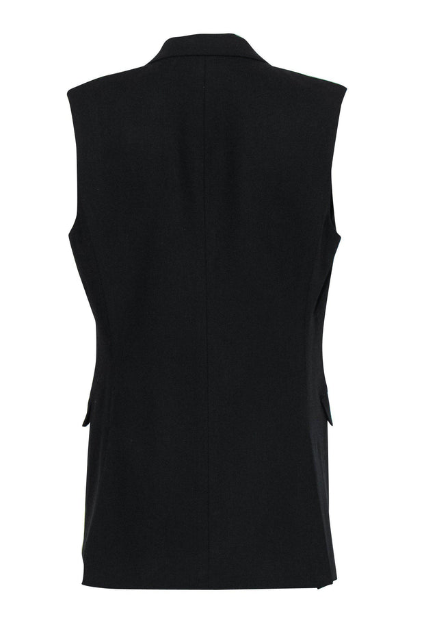 Current Boutique-Theory - Black Wool Blend Blazer Vest Sz 8