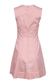 Current Boutique-Theory - Blush Pleated Fit & Flare Sleeveless Mini Dress Sz 2