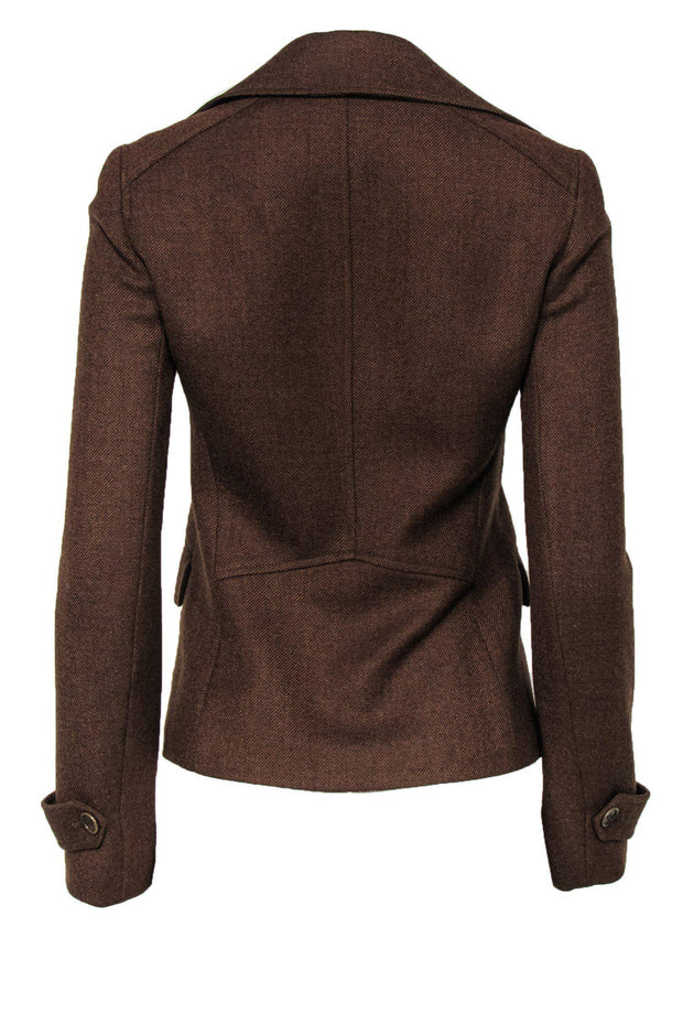 Current Boutique-Theory - Brown Double Breasted Peacoat Sz 6