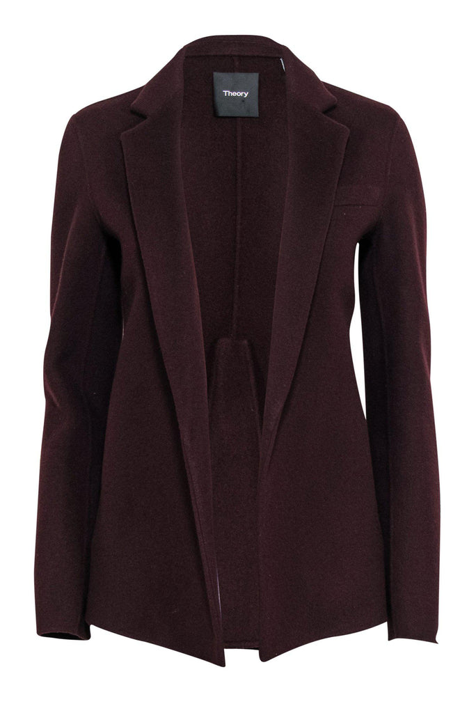 Burgundy hotsell peplum jacket