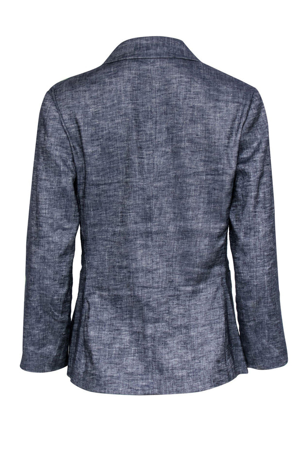 Current Boutique-Theory - Dark Chambray Double Button Blazer Sz 10