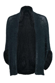Current Boutique-Theory - Dark Teal Knit Slouchy Open Cardigan Sz S
