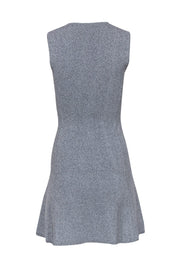 Current Boutique-Theory - Gray Speckled Flared Hem Knit Dress Sz P