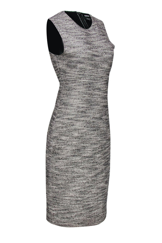 Current Boutique-Theory - Gray Speckled Tweed Sheath Dress Sz 6