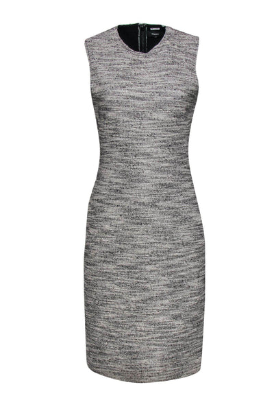 Current Boutique-Theory - Gray Speckled Tweed Sheath Dress Sz 6