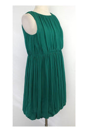 Current Boutique-Theory - Green Silk Sleeveless Dress Sz 2