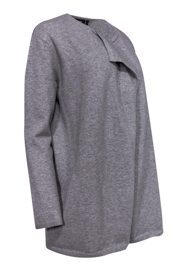 Current Boutique-Theory - Grey Merino Wool & Angora Blend Cardigan Sz S
