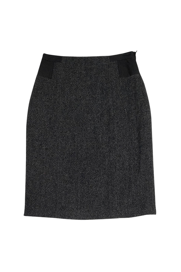 Current Boutique-Theory - Grey Tweed Wool Blend Pencil Skirt Sz 4