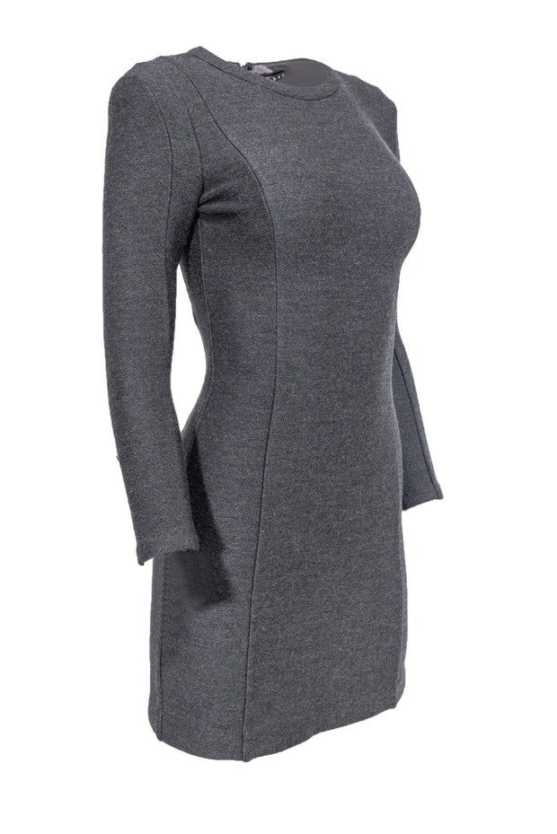 Current Boutique-Theory - Grey Wool Blend Sheath Dress Sz 2