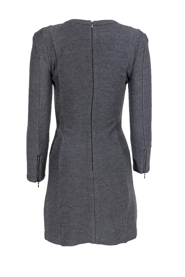 Current Boutique-Theory - Grey Wool Blend Sheath Dress Sz 2