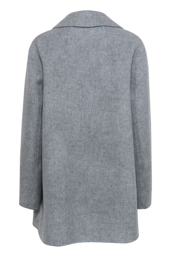 Current Boutique-Theory - Heather Gray Wool & Cashmere Open Front Jacket Sz S