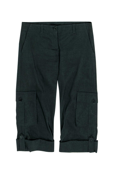Current Boutique-Theory - Hunter Green Cargo Capris Sz 2
