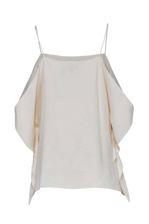 Current Boutique-Theory - Ivory Cold Shoulder Draped Tank Sz S
