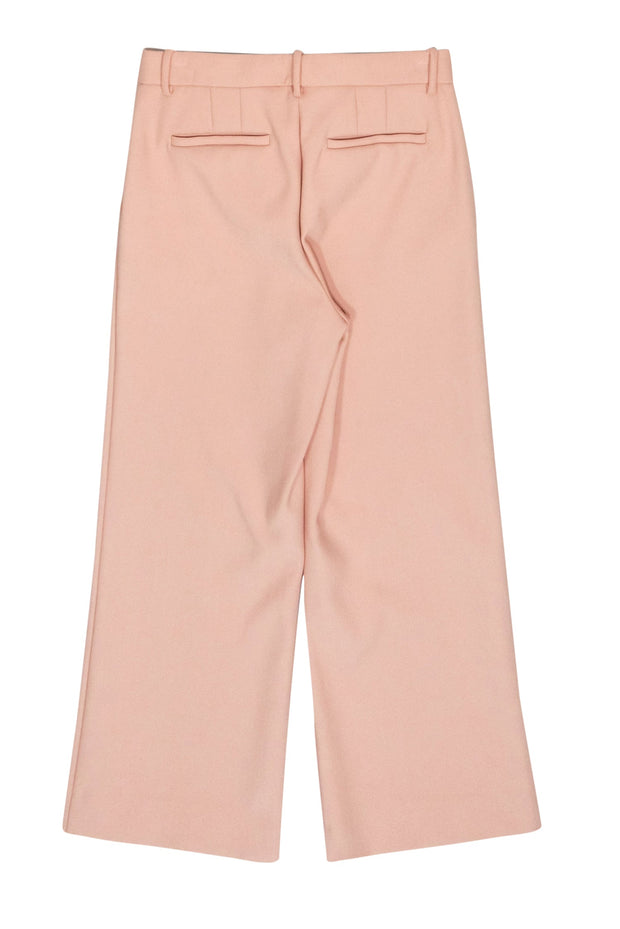 Current Boutique-Theory - Light Pink Wide Leg Cropped "Sprinza" Trousers Sz 4