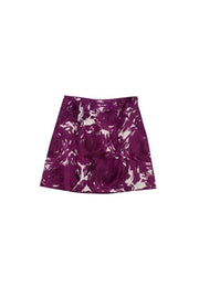 Current Boutique-Theory - Magenta & Silver Print Lorenna Skirt Sz 0