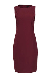 Current Boutique-Theory - Maroon Wool Shift Dress Sz 10