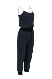 Current Boutique-Theory - Navy Thin Strap Fitted Jumpsuit Sz P