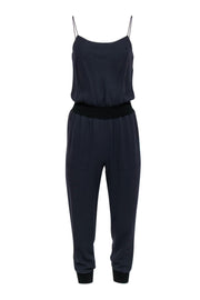 Current Boutique-Theory - Navy Thin Strap Fitted Jumpsuit Sz P