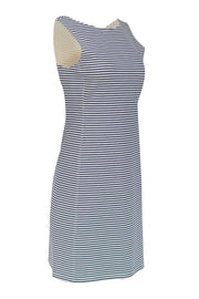 Current Boutique-Theory - Navy & White Striped Sleeveless Shift Dress Sz S