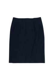 Current Boutique-Theory - Navy Wool Blend Pencil Skirt Sz 4