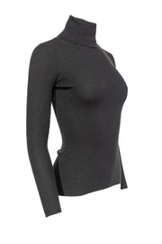 Current Boutique-Theory - Olive Merino Wool Turtleneck Sz S