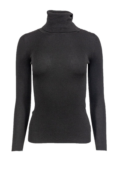 Current Boutique-Theory - Olive Merino Wool Turtleneck Sz S