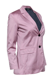 Current Boutique-Theory - Pink Cotton Fitted Blazer w/ Notched Lapels Sz 2