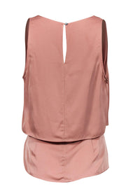 Current Boutique-Theory - Pink Silk Layered Tank Sz M