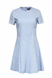 Current Boutique-Theory - Powder Blue Fit & Flare Linen Drress Sz 4