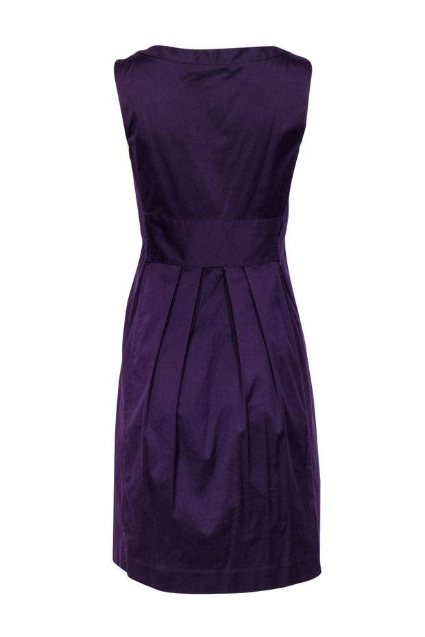 Current Boutique-Theory - Purple Cotton Button-Up Dress Sz 6