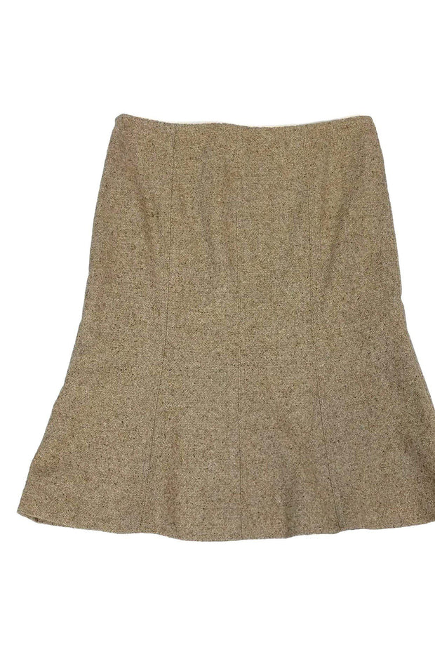 Current Boutique-Theory - Tan Tweed Wool Blend Skirt Sz 4