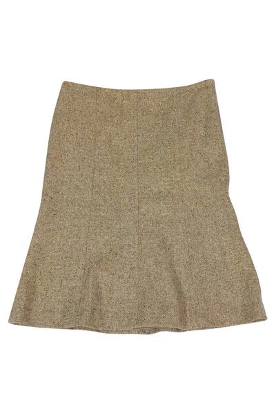 Current Boutique-Theory - Tan Tweed Wool Blend Skirt Sz 4